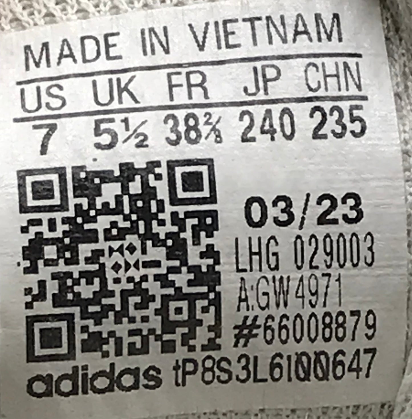 EUR SIZE 38.5 | Adidas Ultrarun 5