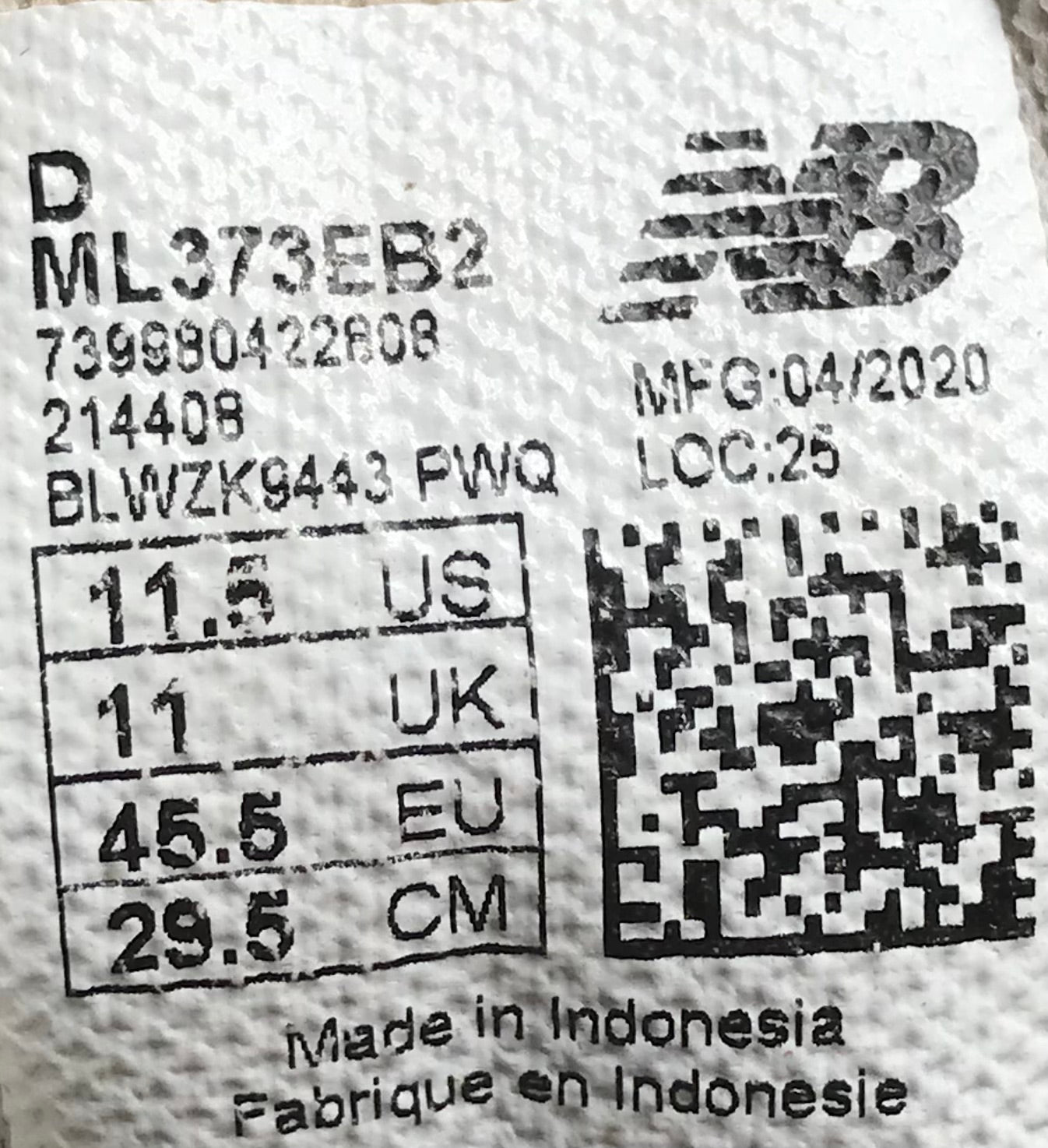 EUR SIZE 45.5 | New Balance373v2 Orange/Blue