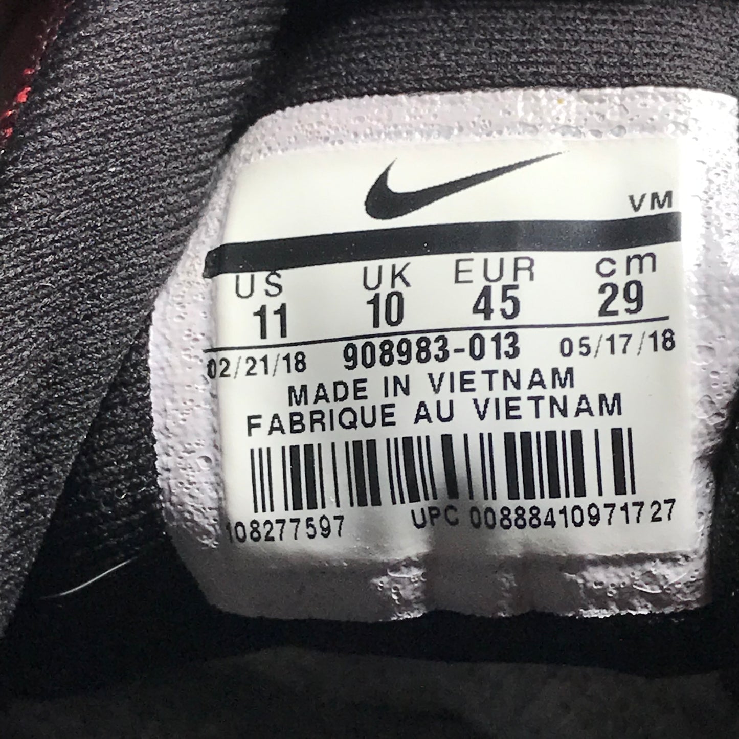 Nike Flex Contact Black Red Shoes