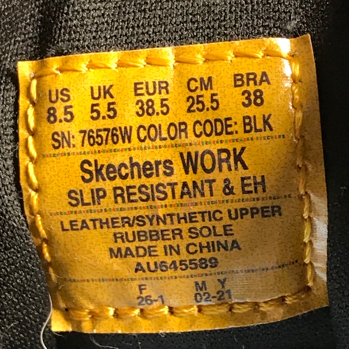 EUR SIZE 38.5 | SKECHERS Work Sure Track-Erath