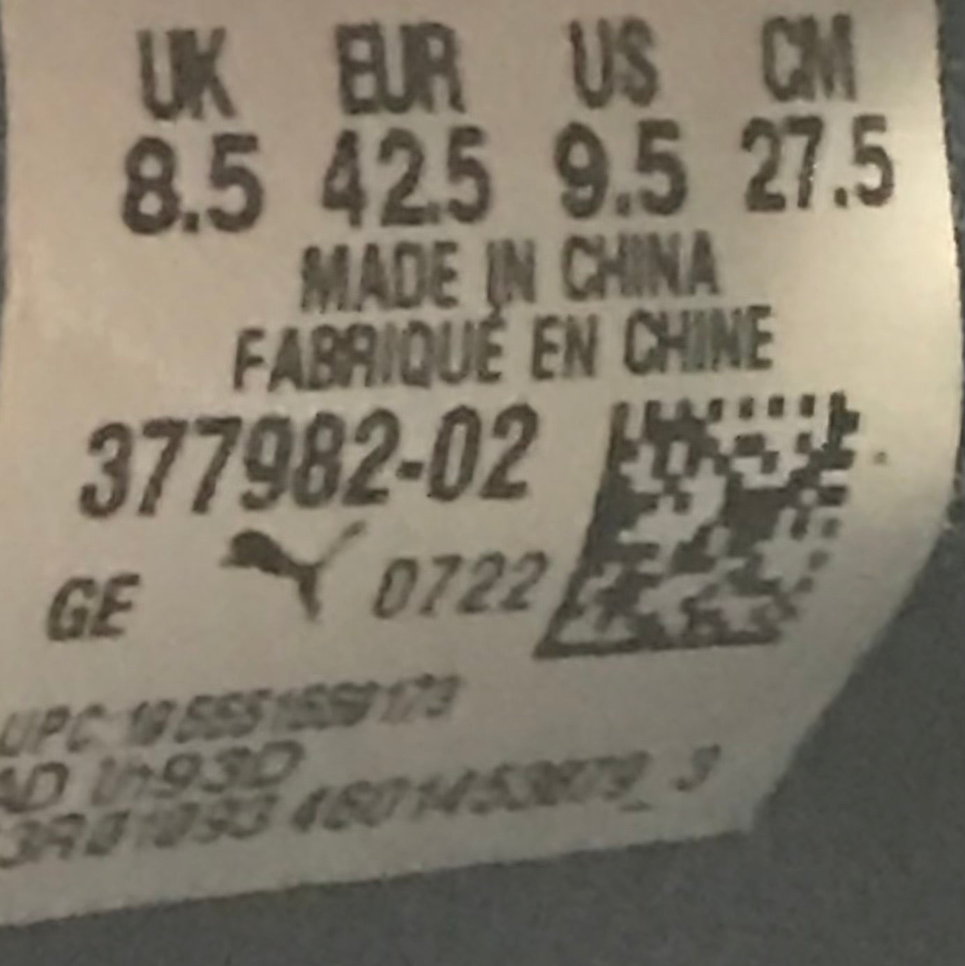 EUR SIZE 42.5 | PUMA Men's Enzo Sneaker