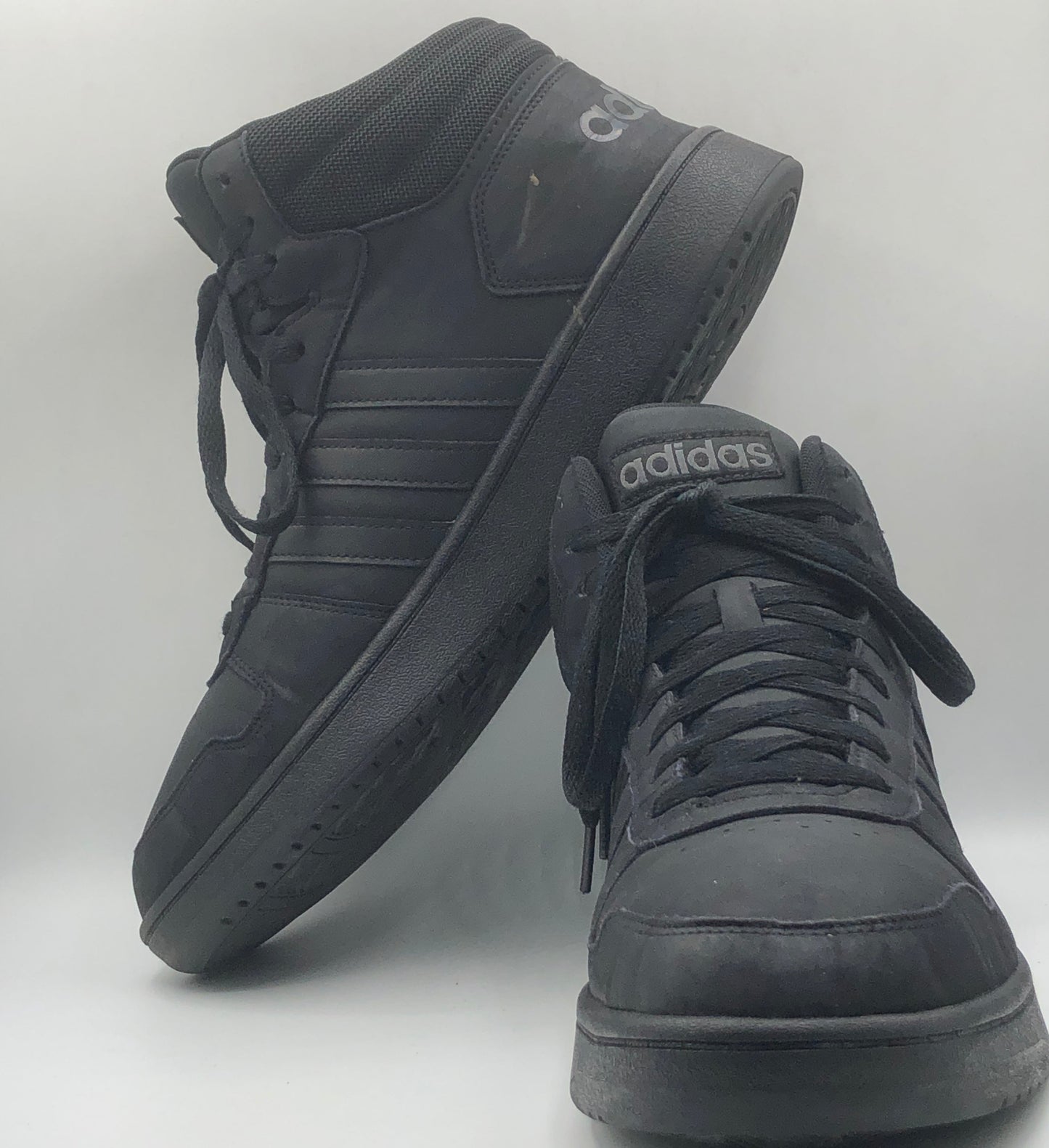 EUR SIZE 46.5 | adidas Hoops 2.0 Mid Basketball Style Shoes Black