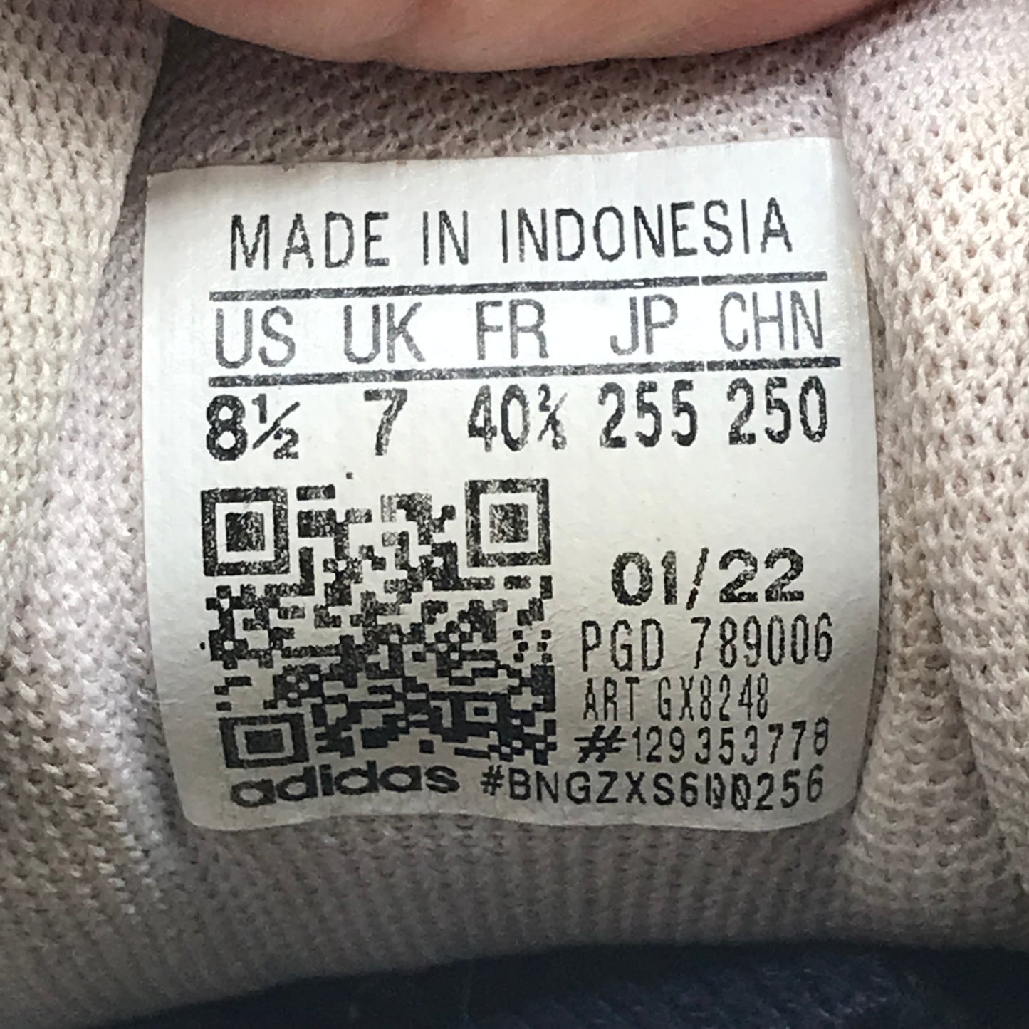 EUR SIZE 40.5 |Adidas Runfalcon (model GV9570)