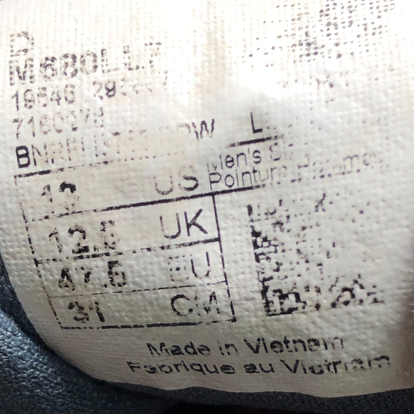 Size EUR 47.5|NEW BALANCE