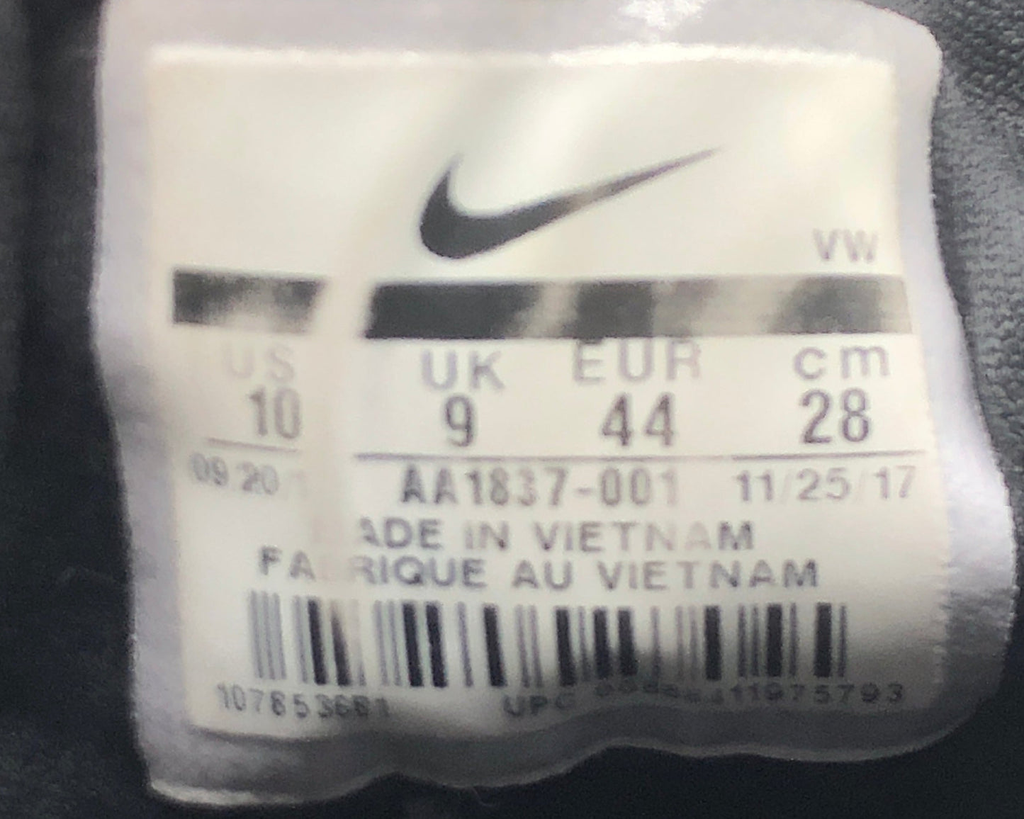 SIZE EUR 44 |Nike Men's 8.5 Roshe G Golf Spikeless Shoes