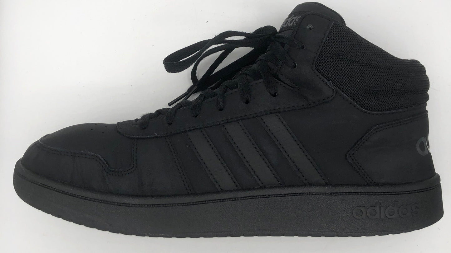 EUR SIZE 46.5 | adidas Hoops 2.0 Mid Basketball Style Shoes Black