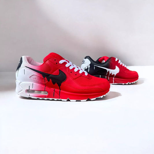 Custom Nike Air Max 90 Sneakers / Handmade Painted / Dripped Shoes / Unique