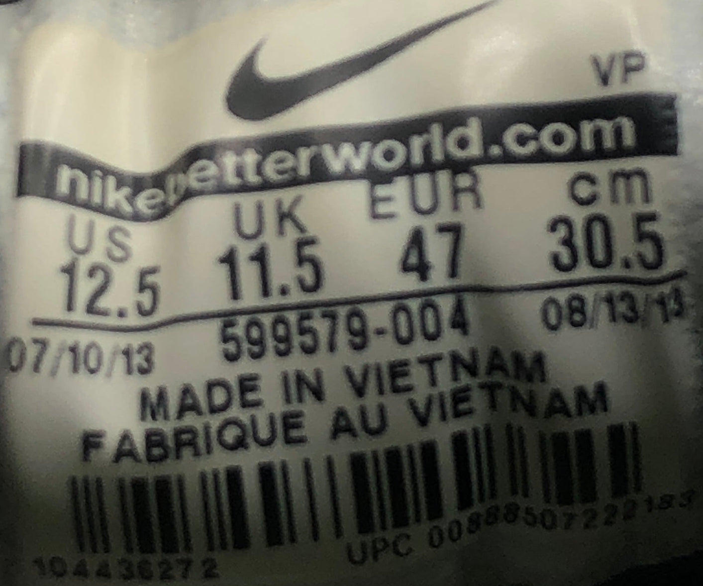 EUR SIZE 47 | NIKE REAX RUN 8