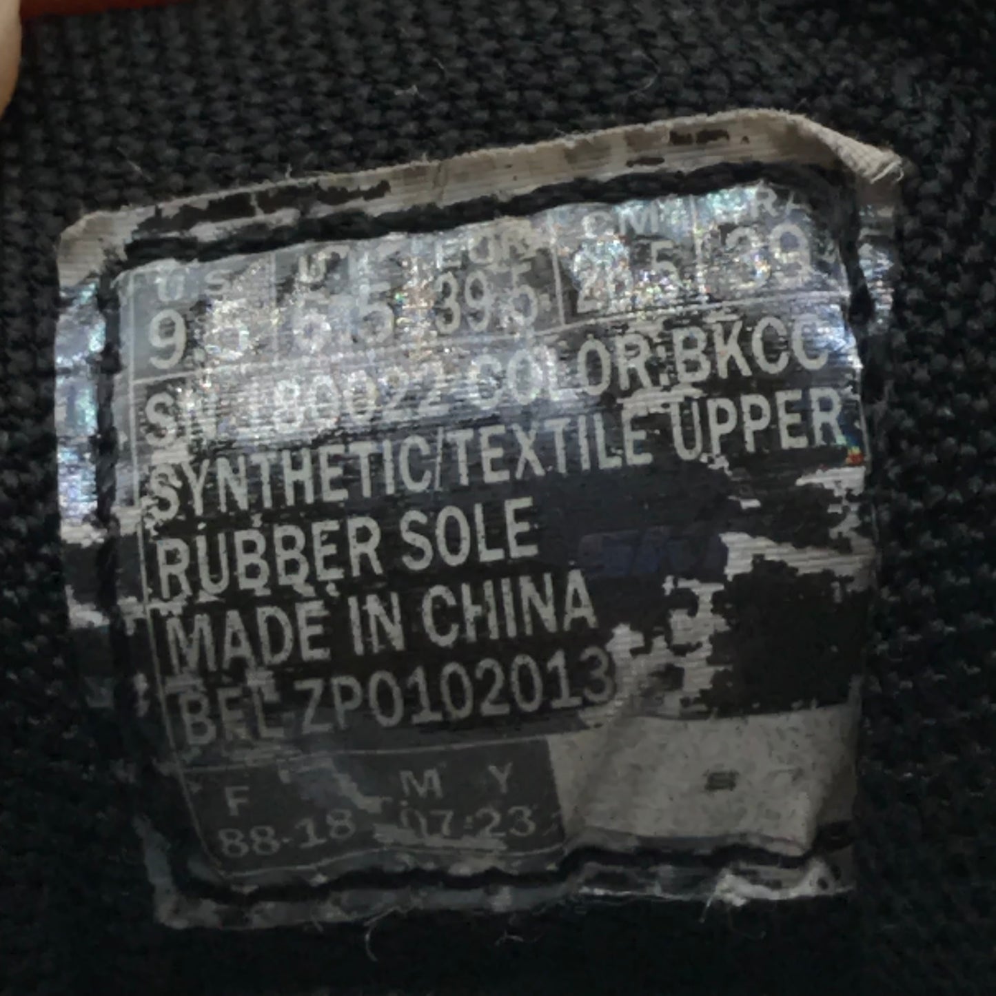 EUR SIZE 39.5 | black casual sneakers