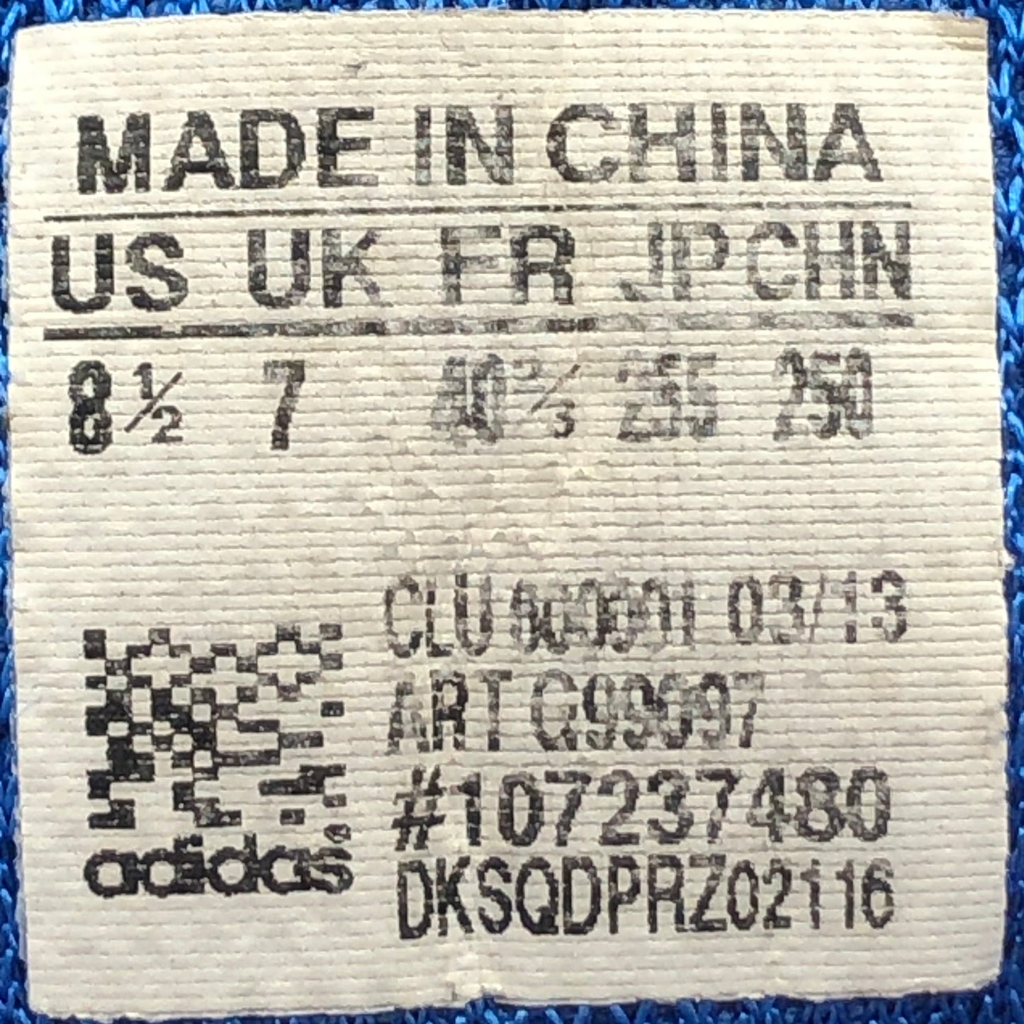 Size EUR 40.5 | Adidas Falcon PDX G99097 Blue White | Used