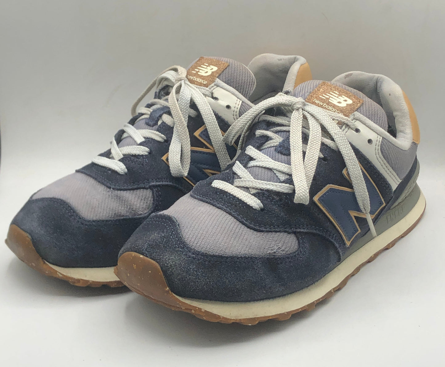 New Balance Grey and Blue Trainers
