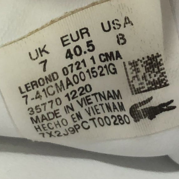 EUR Size 40.5 | Lacoste Junior Lerond Trainer Shoe