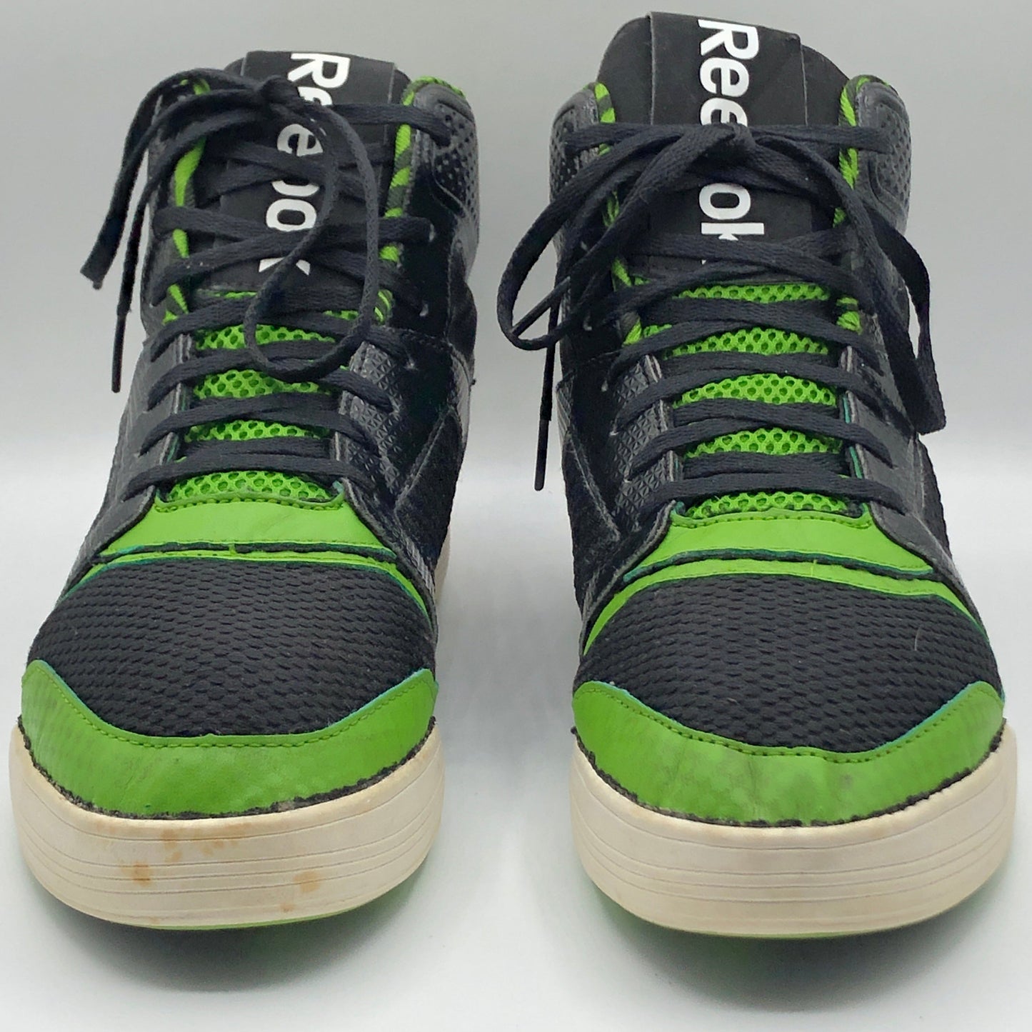 EUR SIZE 39 | Reebok Green & Black High-Top Sneakers