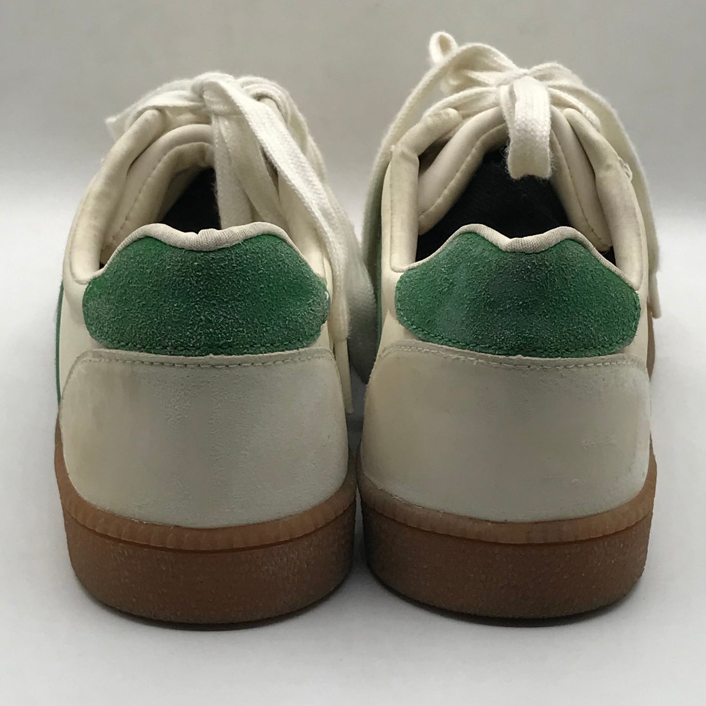 EUR SIZE 40.5 | White Colourblock Lace Up Trainers