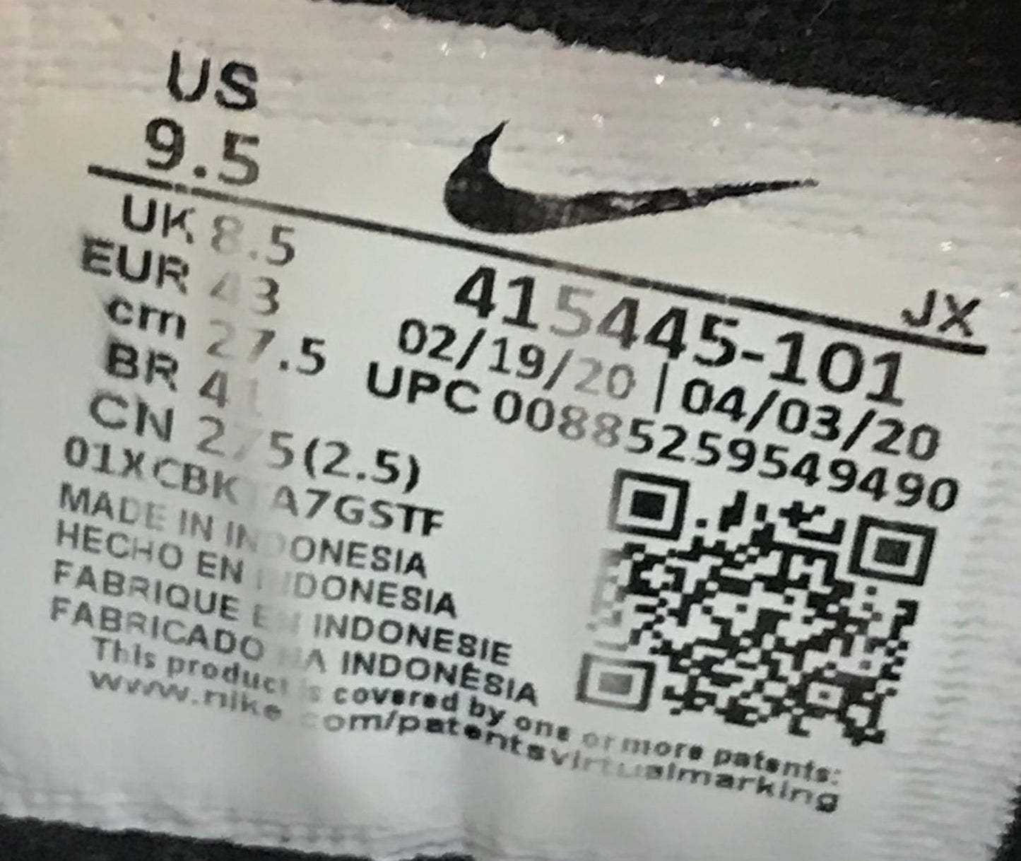 EUR SIZE 43 | NIKE AIR MONARCH