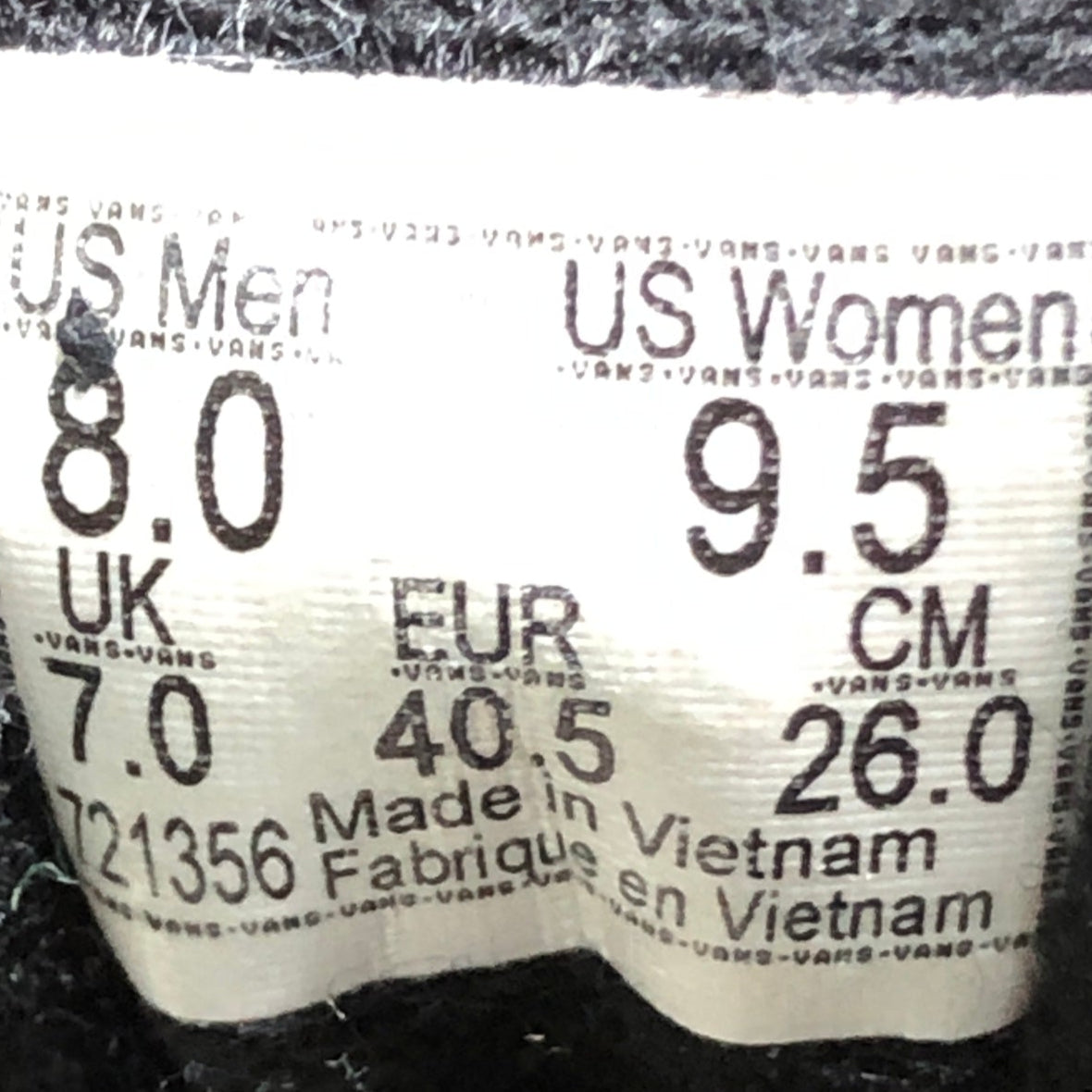 EUR SIZE 40.5 | VANS Old School Suede