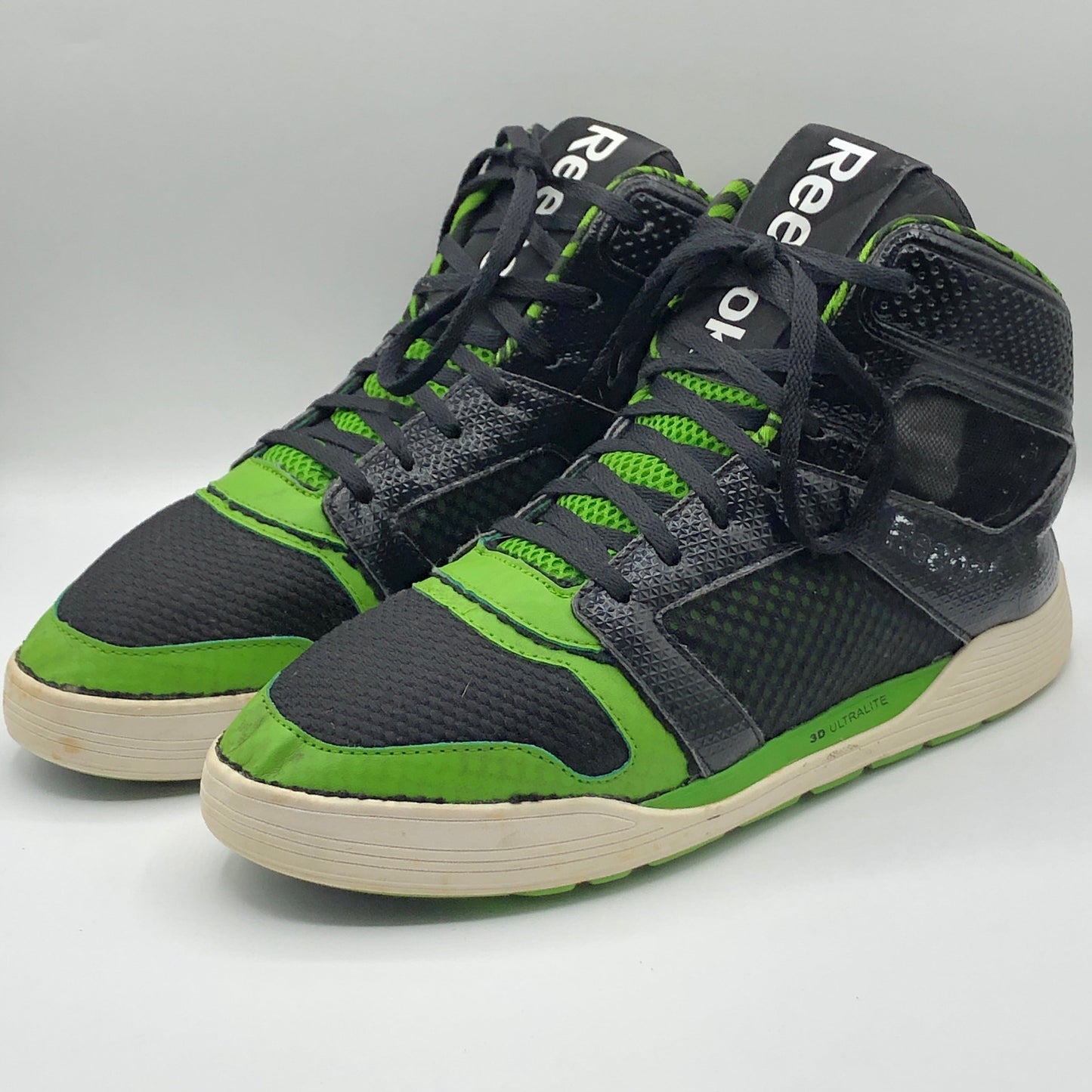 EUR SIZE 39 | Reebok Green & Black High-Top Sneakers