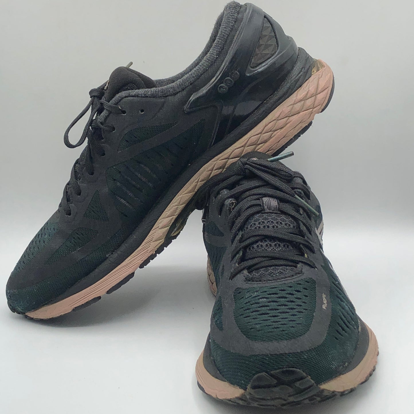 EUR SIZE 41.5 | Asics Metarun Black Rose Gold Athletic Training Running Shoes