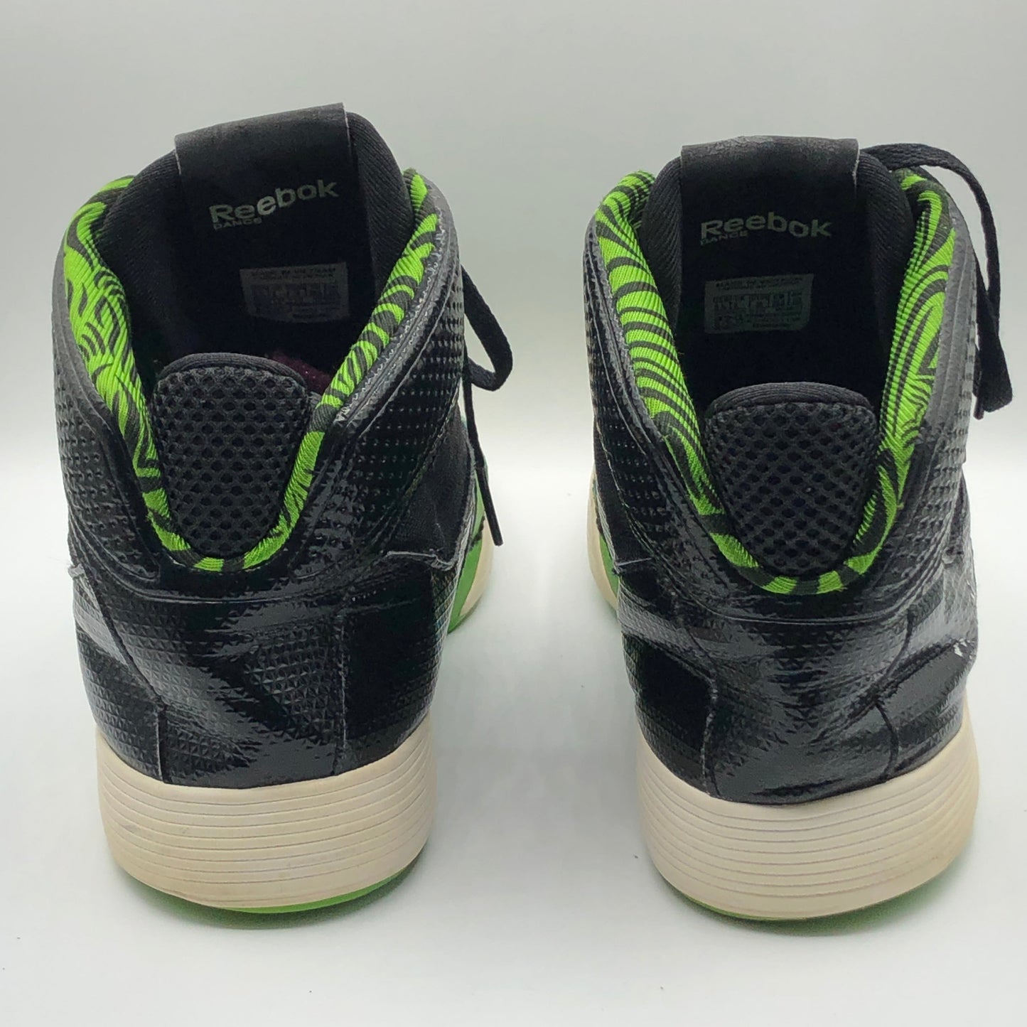EUR SIZE 39 | Reebok Green & Black High-Top Sneakers