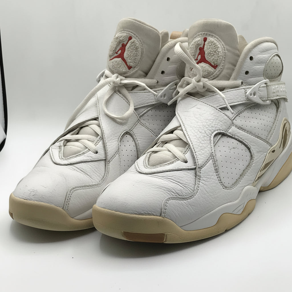 EUR SIZE 46 | Air Jordan 8 leather sneakers