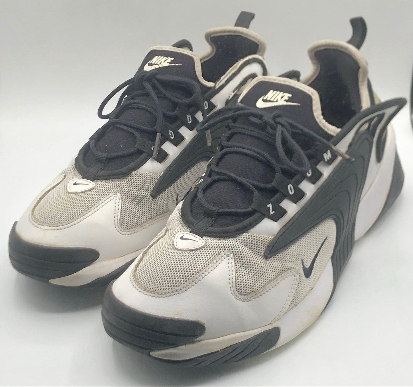 SIZE EUR 45| Nike Zoom 2K White Black Sneakers