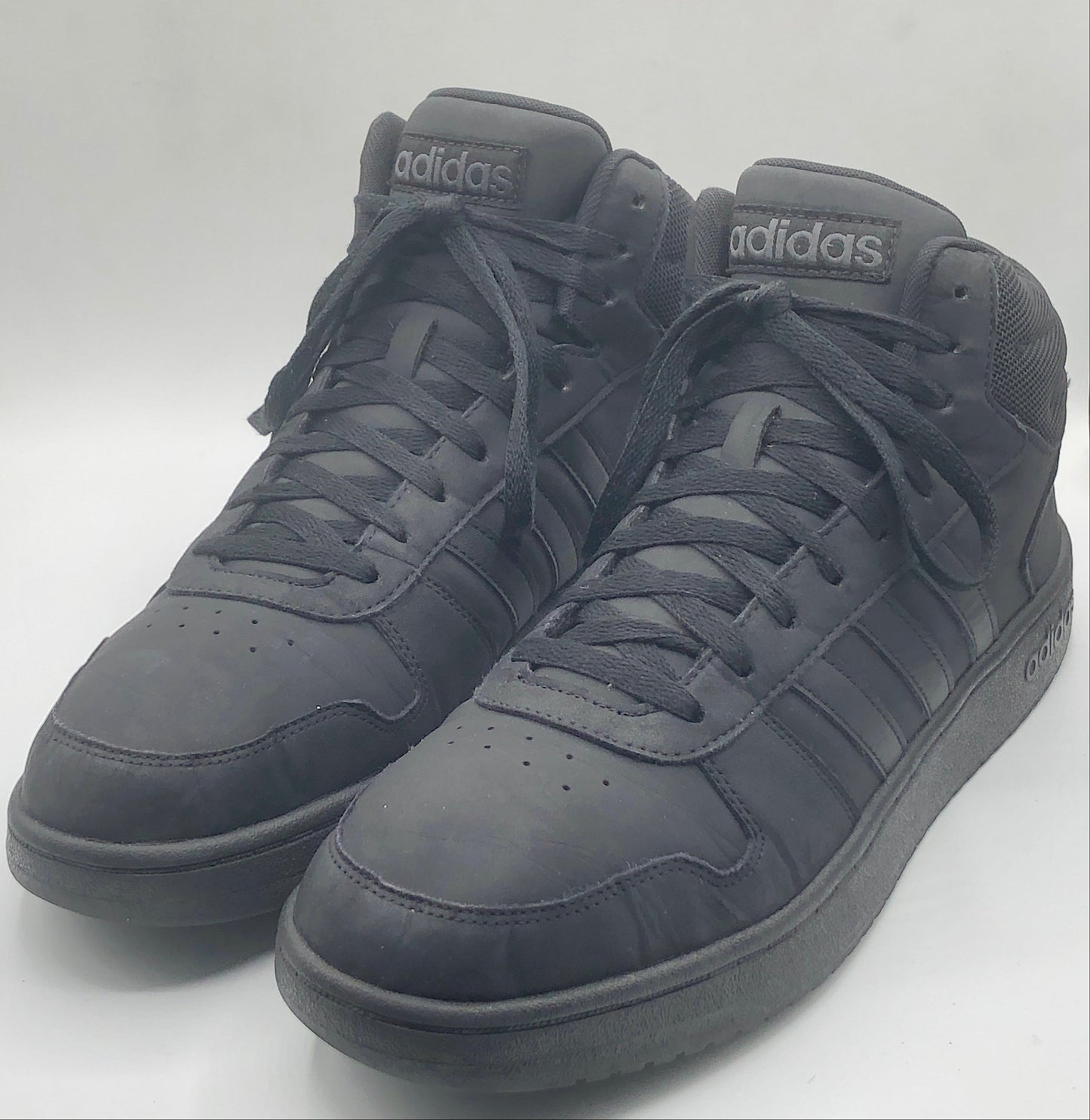 EUR SIZE 46.5 | adidas Hoops 2.0 Mid Basketball Style Shoes Black