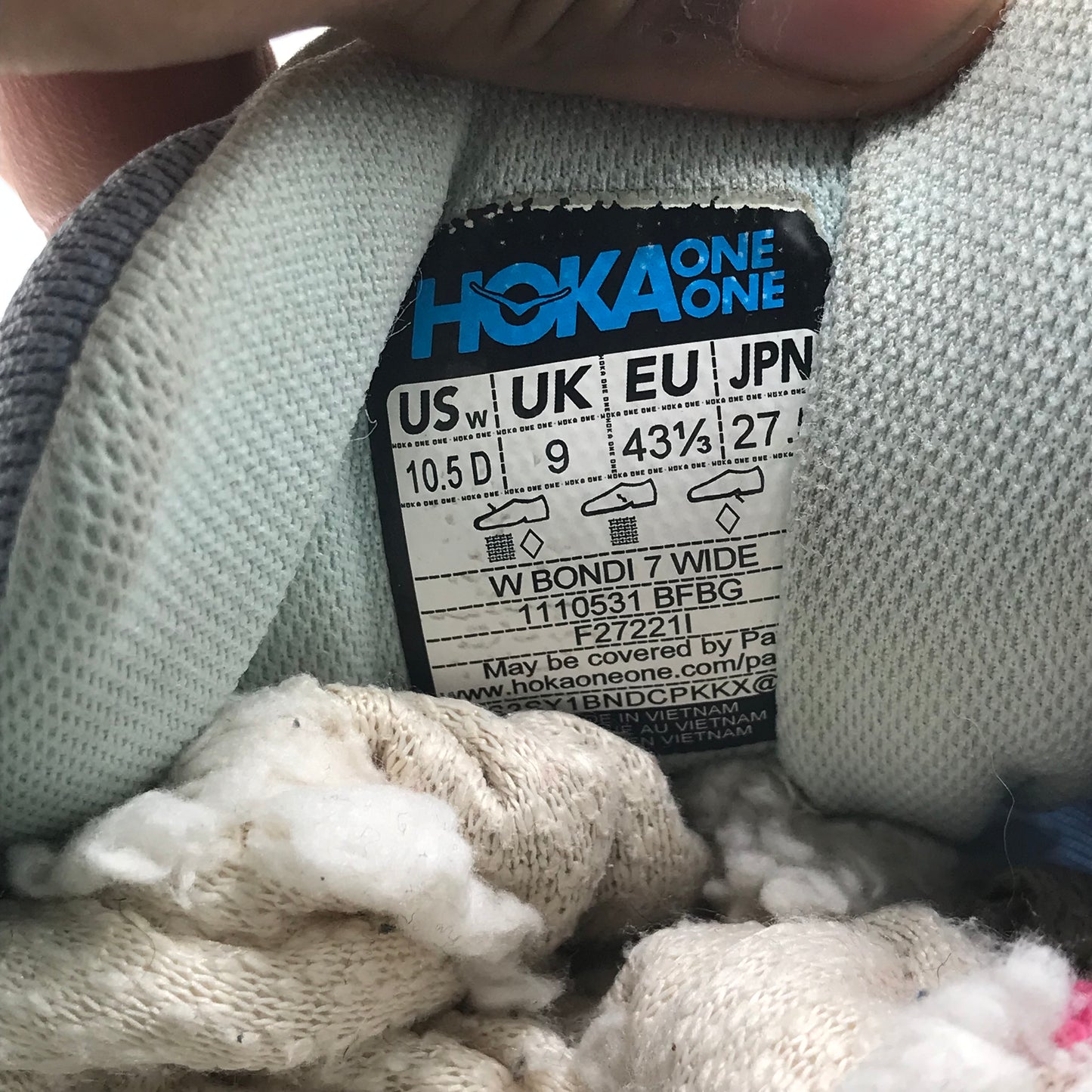 EUR SIZE 43.5 | Hoka One One Women's Bondi 7 running shoes