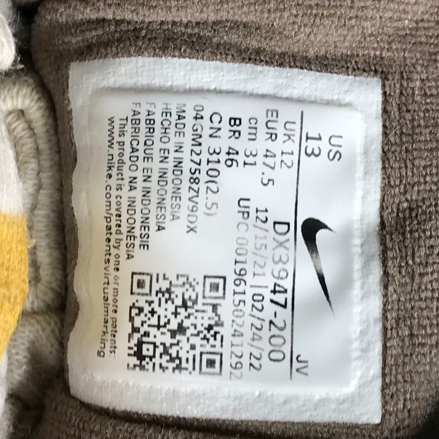 EUR SIZE 47.5 | Nike Air Max 97 Premium Light Pumice