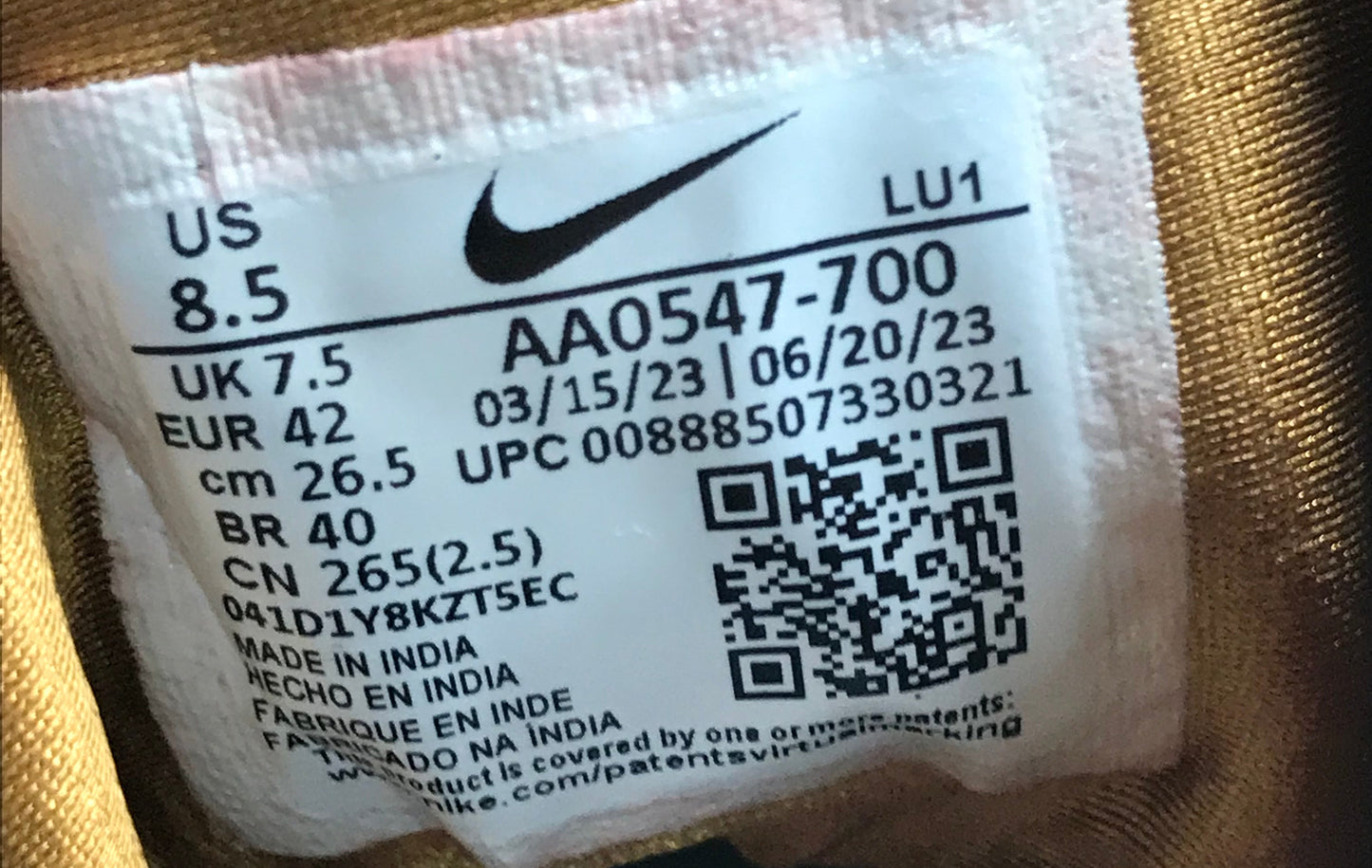 EUR SIZE 42 | Nike Air Force 1 Mid