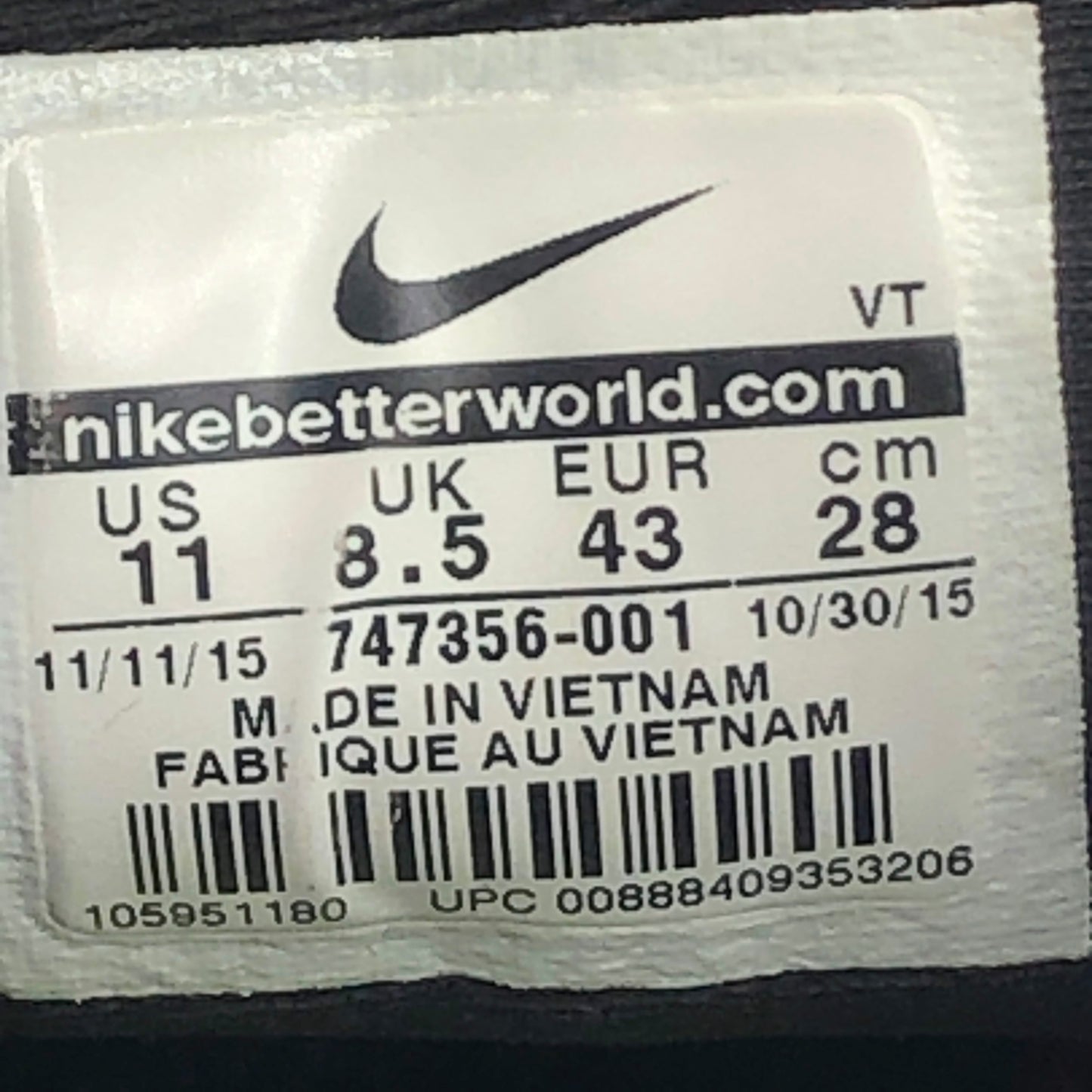 EUR SIZE 43 | Nike Lunarglide 7 Black